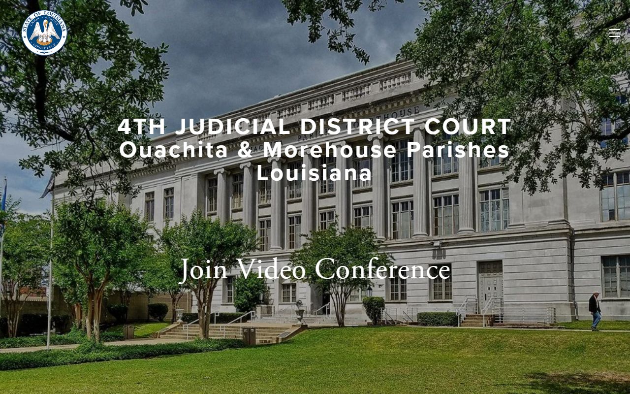 4th Judicial District Court website for Morehouse Parish