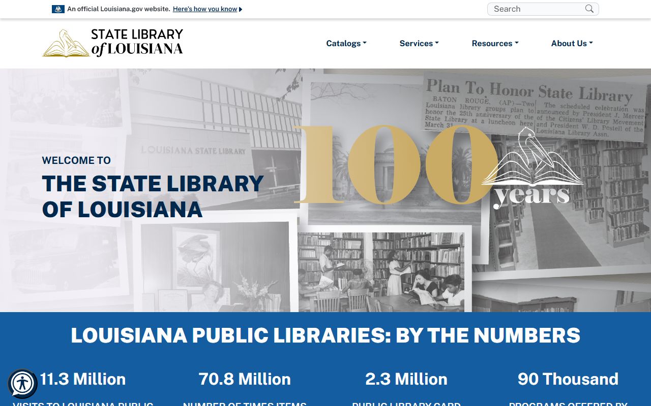 Louisiana State Library genealogy and family history collections and resources